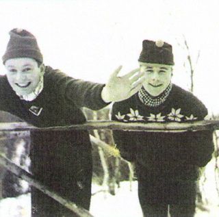 Ola Svenneby og Nikolai Bjørnebye under et av arrangementene i Solfridbakken. 